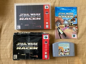 STAR WARS EPISODE I: RACER (NINTENDO 64, 1999) N64 COMPLETE CIB AUTHENTIC TESTED - Picture 1 of 14