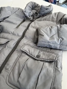 Andrew Marc New York Down Puffer Jacket Womens Small Black Full Zip Parka Coat - Picture 1 of 16