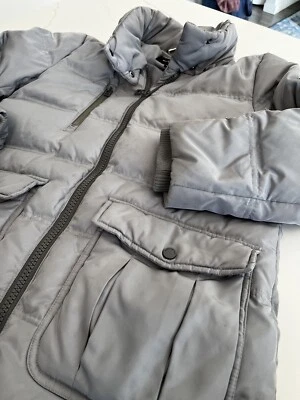 Andrew Marc New York Down Puffer Jacket Womens Small Black Full Zip Parka Coat - Image 1 of 4