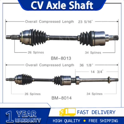 Eje TrakMotive CV eje junta CV 2x se adapta de 2002 a 2009 Mini Cooper Foto 1 de 4
