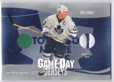 2003-04 In The Game Signature Series Game-Day Jersey/Emblem Mats Sundin #/50