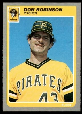1985 Fleer #475 Don Robinson Pittsburgh Pirates - Image 1 of 2