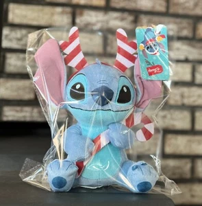 Disney Lilo & Stitch Holiday Plush Stitch Stuffed Toy 8in Christmas Edition BNWT - Picture 1 of 7