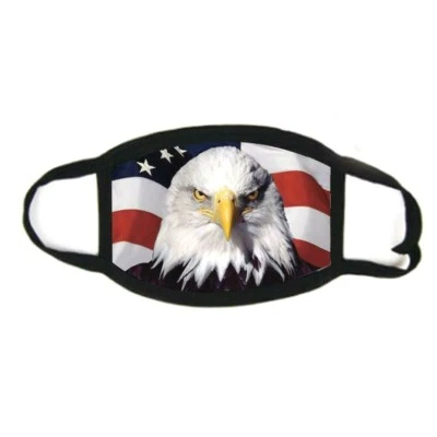 American Bald Eagle FACE MASK Reusable Washable Unisex Face Cover USA Seller - Image 1 of 2