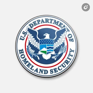 Homeland Security Dep Seal | 4'' X 4'' Round Decorative Magnet - Picture 1 of 2