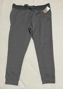 Hanes Sport Performance Fleece Lined Jogger Pants Pockets Gray Women Sz XL / XXL - Picture 1 of 6