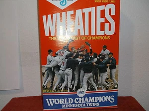 CAJA DE CEREALES WHEATIES CAMPEONES MUNDIALES MINNESOTA TWNS 1987 DE COLECCIÓN... #6. - Imagen 1 de 8