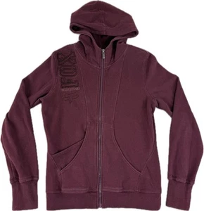 Fox Racing Riders Co Full Zip Hoodie Sweatshirt Women's Size Small Maroon - Picture 1 of 10