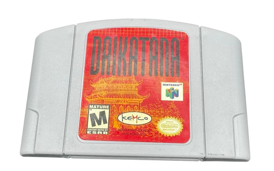 John Romeros Daikatana Nintendo 64 N64 Cartucho Auténtico RARO Videojuego Kendo Foto 1 de 4