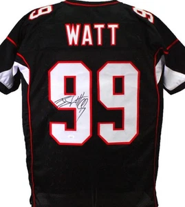 JJ Watt Autographed Black Pro Style Jersey- JSA W Authenticated - Picture 1 of 10