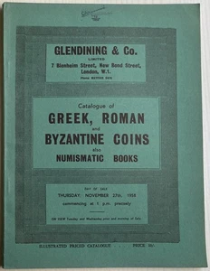 Glendining & Co - Catalogue of Greek, Roman and Byzantine Coins 1958 - Picture 1 of 2
