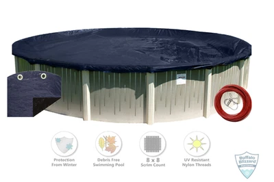 Cubierta de invierno para piscina sobre el suelo Buffalo Blizzard Deluxe (elige el tamaño) Foto 1 de 4