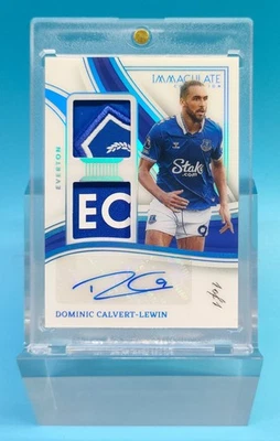 2023-24 Immaculate Everton Dominic Calvert-Lewi Logo Dual Auto 1/1 - Image 1 of 2