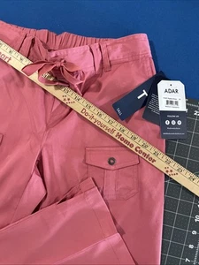ADAR Pro Tailored Fit Scrub Pants Size XS Tall Rose / Pink Jogger Yoga - New - Picture 1 of 9