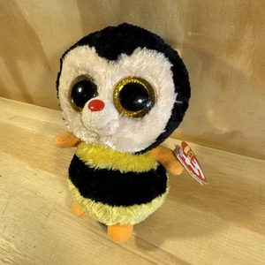 Ty Beanie Boos STING l'ape (occhi glitter) 6" NUOVO MWMT peluche peluche giocattolo - Foto 1 di 11