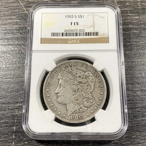 1903-S $1 Morgan Silver Dollar NGC F15 Item#19 - Picture 1 of 6
