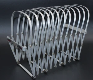 De Colección Evans Specialty Co Soporte de Archivo Expansible ESTANTE DE REVISTAS Aluminio 11 Ranuras - A - Imagen 1 de 8