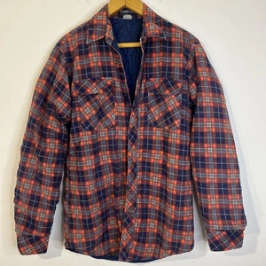 Vintage J.C. Penney Quilted Flannel Shirt Jacket Size Medium - Picture 1 of 7