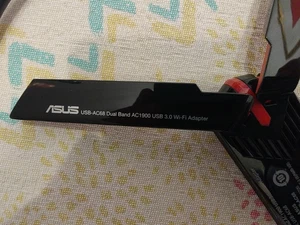 ASUS USB-AC68 AC1900 Dual-Band Wi-Fi USB Stick - Schwarz - Bild 1 von 5