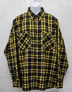 DIXXON Flannel Co. The Shaolin Herren Gr. Button Down Hemd 2XL schwarz gelb kariert - Bild 1 von 8