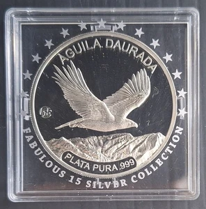 2012 Andorra Fabulous 15 Golden Eagle 20g Silver (.999) 5 Dinars coin - Picture 1 of 3