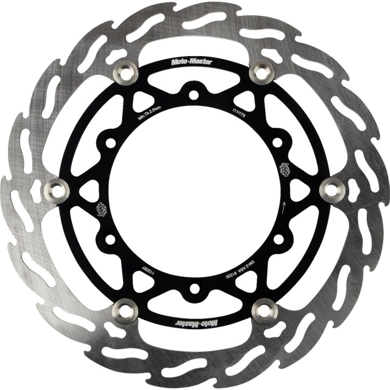 Moto-Master Floating Brake Disc - Black Flame - 112087-PU - Image 1 of 2