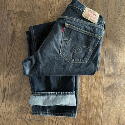 Levi’s 501 Original Fit Men’s Jeans 36x32 Button Fly XX Dark Wash - Image 1 of 4