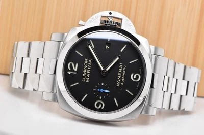 2021 Panerai Luminor Marina автоматический черный циферблат 44 мм стальной браслет PAM01562 FS - Изображение 1 из 4