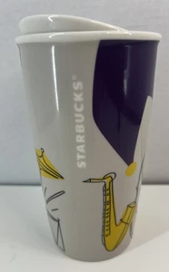 Starbucks New Orleans 12oz Keramik Tumbler Becher Tasse mit Deckel - Bild 1 von 7
