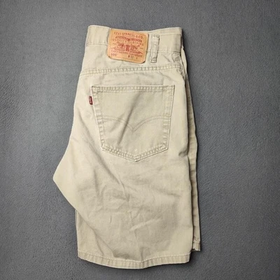 Pantalones Cortos De Colección Levi's 505 Para Hombre 32 Caqui 9" Ajuste Regular Sarga Hechos Hong Kong 00s Foto 1 de 4