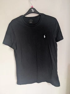 Polo Ralph Lauren nera maglietta manica corta taglia M (T21) - Foto 1 di 7
