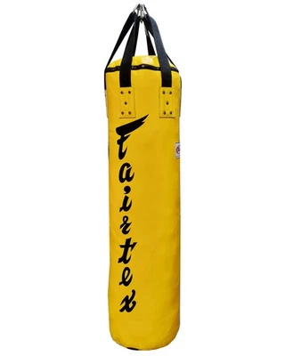 Fairtex HB5 Boxsack 120x34cm Heavybag Gefüllt in Gelb. Gym-Qualität - Bild 1 von 3