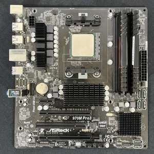 MOTHERBOARD/CPU/RAM COMBO: ASRock 970M Pro3 (AM3+) + Phenom II X4 645 + 8GB DDR3 - Picture 1 of 9
