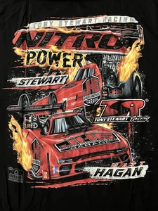 NHRA DRAG RACING OFFICA L TEAM TONY STEWART MATT HAGAN  T SHIRT  SIZE 2X - Picture 1 of 4