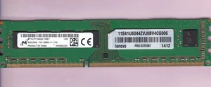 8 GB 1x8 GB PC3-12800 MICRON MT16JTF1G64AZ-1G6E1 FRU 03T6567 DDR3-1600 Ram Stick - Foto 1 di 2