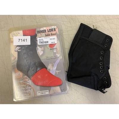 Soporte Swede-O Tobillo Lok con Lengua Tejida, Tobillera Extra Grande Negro Foto 1 de 4