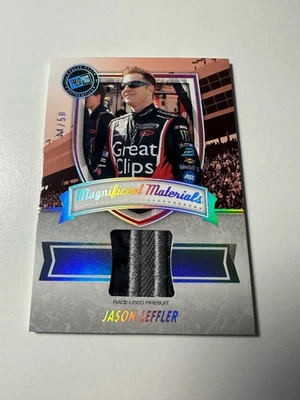 2011 Press Pass Fanfare Magnificent Materials Jason Leffler Patch Relic /50 - Image 1 of 2