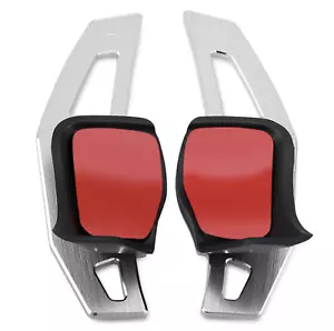Silver Metal Paddle Shift Extensions DSG Shifters For Skoda Octavia Superb Rapid - Picture 1 of 3
