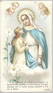 Heilige Maria Jungfrau - Dir vertraue ich an.... Heiliger Eucharistischer Bund 1903 Madonna - Bild 1 von 2