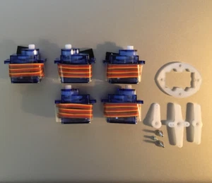 5 x 9g SG Servo Motor 90 Decigrams, Ø5mm Tower, Light Pro & Hobby FSEN ■ - Picture 1 of 1