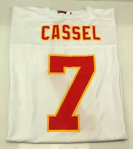 M MATT CASSEL 7 Kansas City Chiefs NFL Team Apparel Football Jersey White - Picture 1 of 2