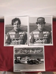 1993 Formula 1 Racing Photo Alain Prost Cannon Car Goodyear Set x3 - Picture 1 of 5