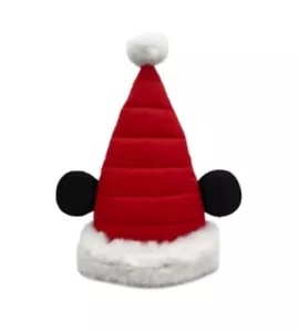 2021 Disney Parks Mickey Mouse gesteppte Weihnachtsmütze mit Ohren für Erwachsene neu mit Etikett - Bild 1 von 2