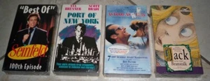 Lot of 4 New VHS: Seinfeld, Port of NY, Jack & the Beanstalk, As Good As It Gets - Picture 1 of 6