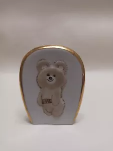 Table porcelain plaquette Olympic bear. Soviet Russia USSR 1980 Rare - Picture 1 of 5