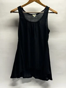 Odille Anthropologie Black Blouse Top Size Small Tank - Picture 1 of 6
