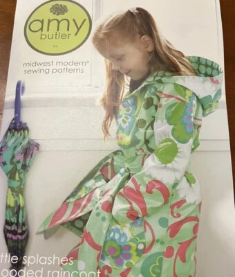 AMY BUTLER HOODED RAINCOAT & RUNABOUT JACKET-SIZE 3-6 T & 7-14-2 LENGTHS - Image 1 of 4