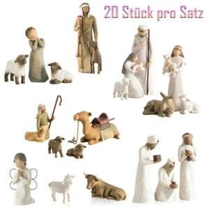 20teiliges Krippenset Born Scene Willow-Tree, Figur Kunstharz-Bastelset - Bild 1 von 12