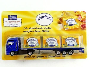 Werbetruck MAN Sattelzug Landliebe Butter, liebe ist, wenn .......  ca. 1:87 - Picture 1 of 2