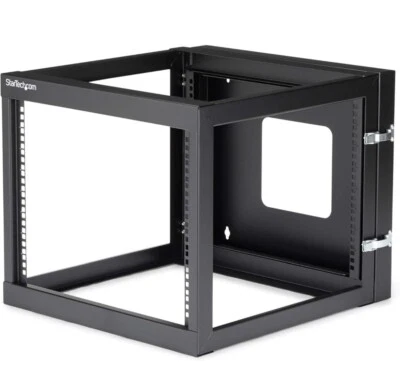 Startech 8U Rack - Swingout Hinged Wall mount 4 Post - Image 1 of 4